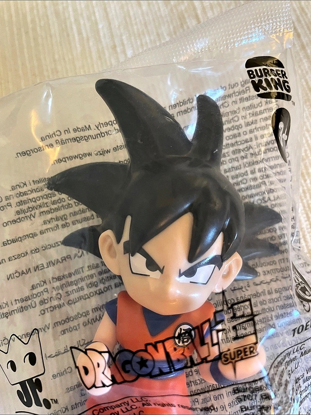 Burger King Dragon Ball Super Goku Figure Black & Orange